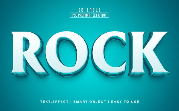 PSD rock editable text effect