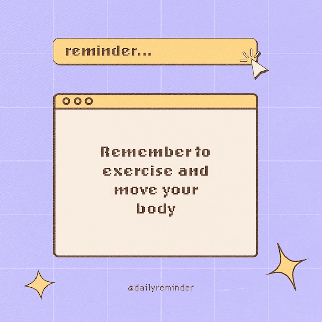 PSD Vintage Reminder Design for Social Media and Instagram Post Template