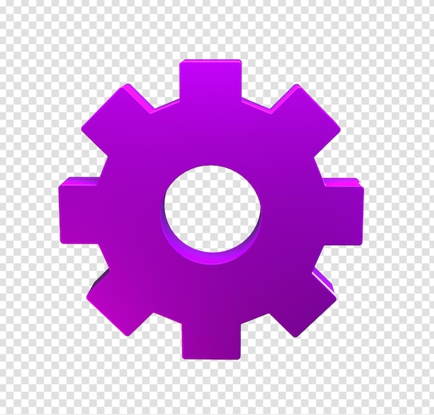 Purple Gear Icon
