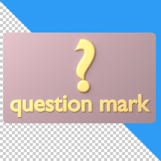 question mark icon isolated on the transparent background