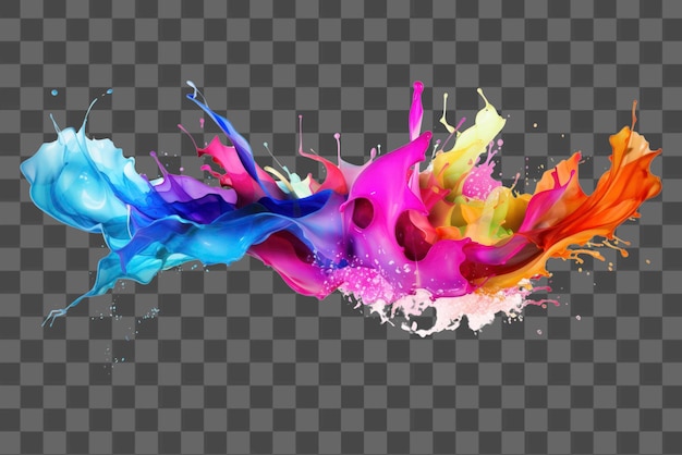 Rainbow splash background abstract art
