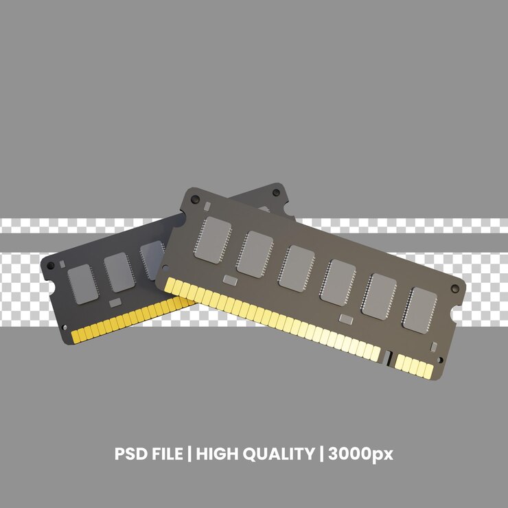 PSD ram 3d icon illustration for webapp etc