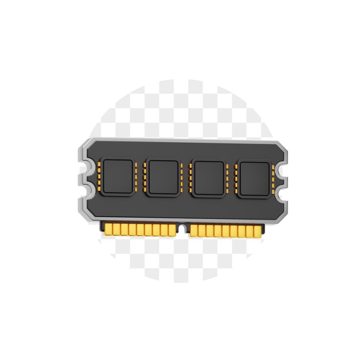 PSD ram 3d icon