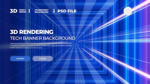 Real 3D rendering of HD abstract ladder Perspective background template psd layering