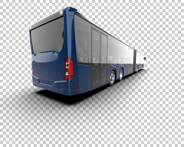 realistic bus isolated on background 3d rendering illustration