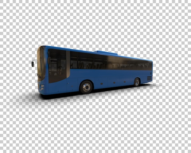 realistic bus isolated on background 3d rendering illustration