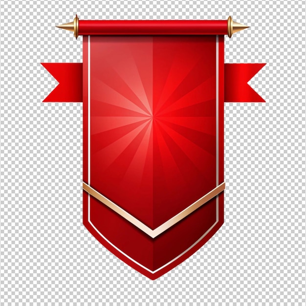 red colour banner design on white background