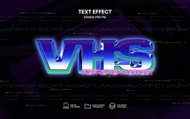 retro text effect