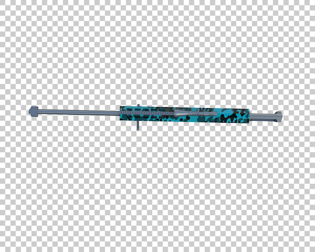 riffle with scope isolated on background 3d rendering illustration