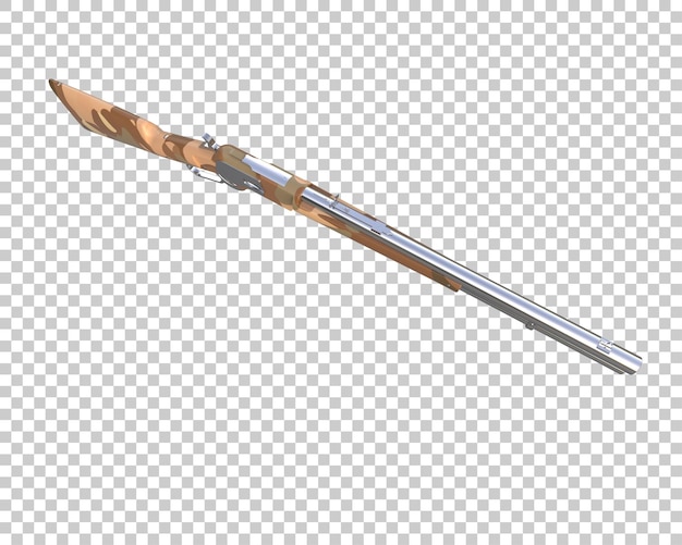 riffle with scope isolated on background 3d rendering illustration