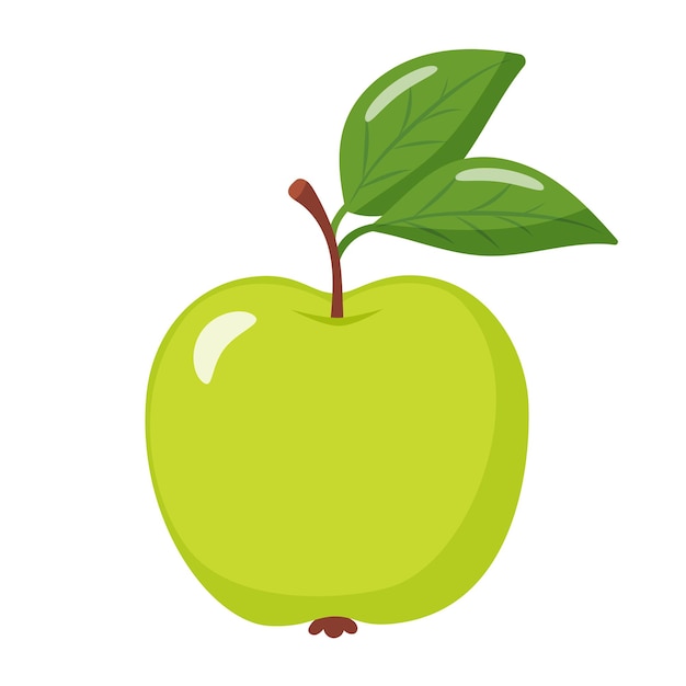 ripe apple with a slice
