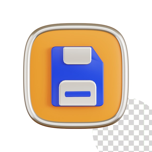 Save 3d Icon