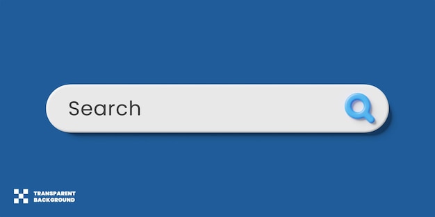 search bar 3d template design
