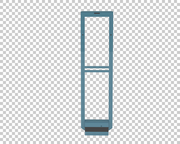 sensor gate isolated on transparent background 3d rendering illustration