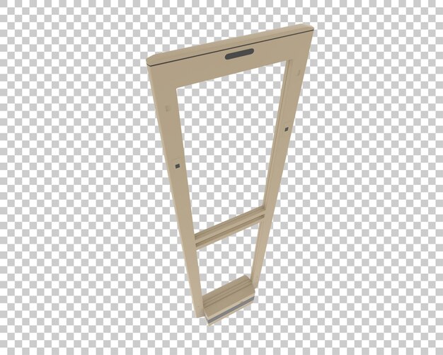 sensor gate isolated on transparent background 3d rendering illustration