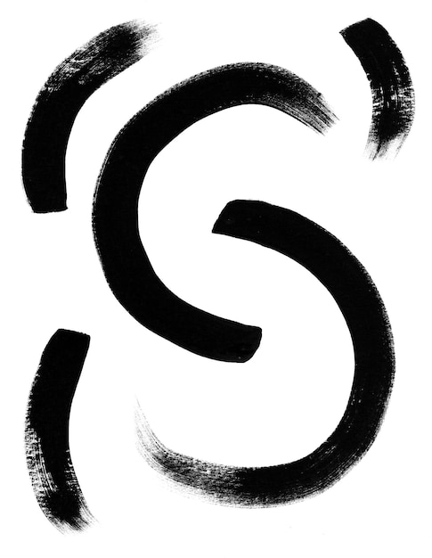 set of brush strokes brushwork brushstroke collection of brush handdrawn graphic elements water