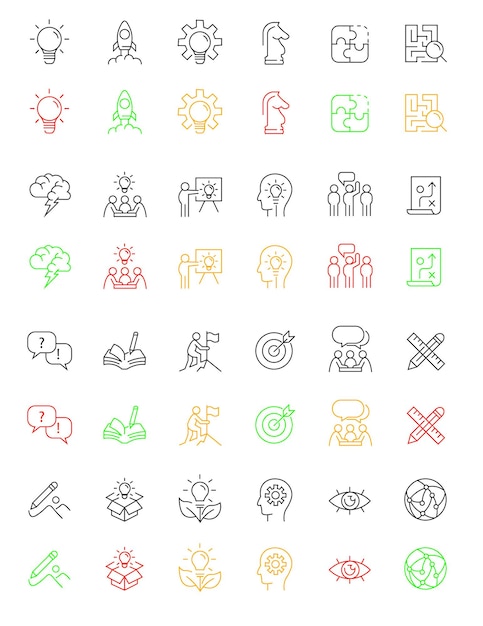 set of icons for web design