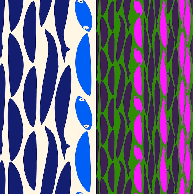 shad with elongated silhouette abstract minimal design and r nature pattern vector designs