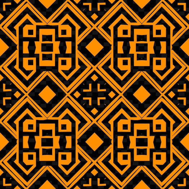 Simple Minimalist Geometric Pattern in the Style of Myanmar Outline Decorative Line Art Collection