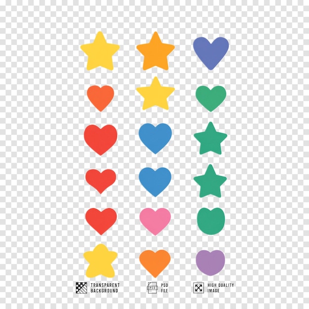 simple shape color image with transparent background