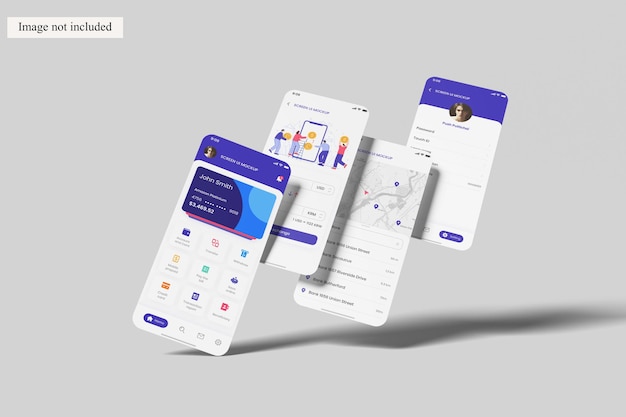 sleek app interface mockup for showcasing your design to clients