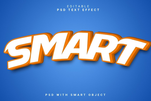 SMART 3d text effect