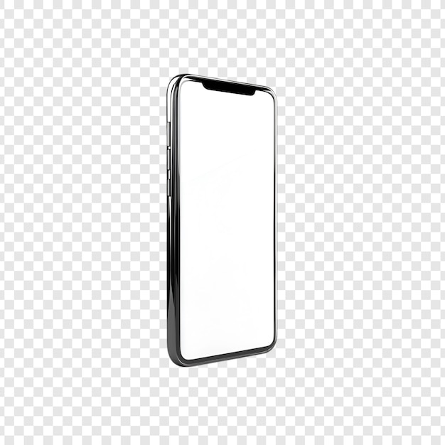 Smartphone Mockup on Transparent Background