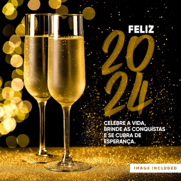 social media feed happy 2024 celebrate life