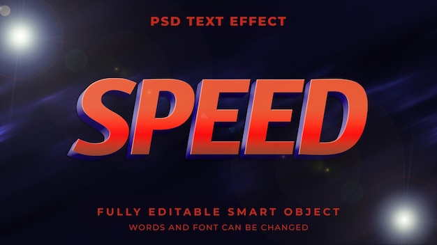 speed racer editable text effect