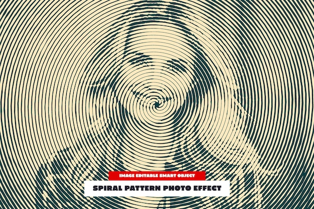 Spiral Pattern Photo Effect