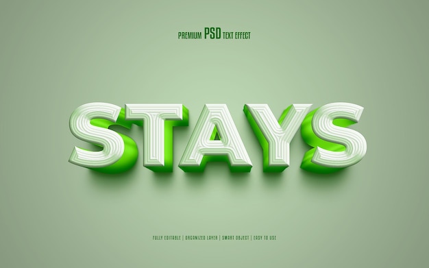 Stays fully editable premium psd text effect