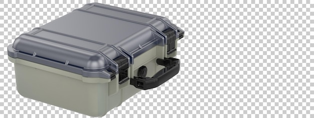 Suitcase isolated on transparent background 3d rendering illustration