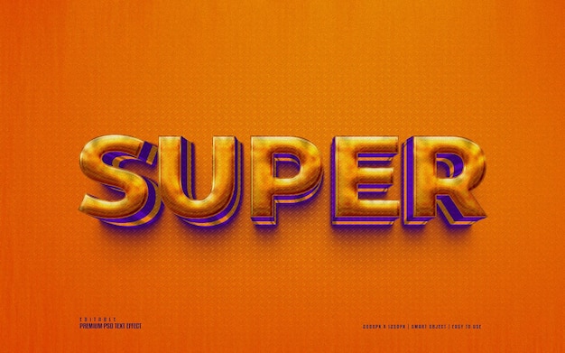 super fully editable premium psd text effect