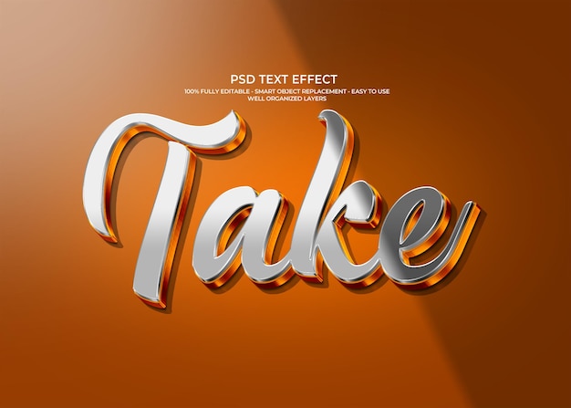 Take - PSD Text Effect