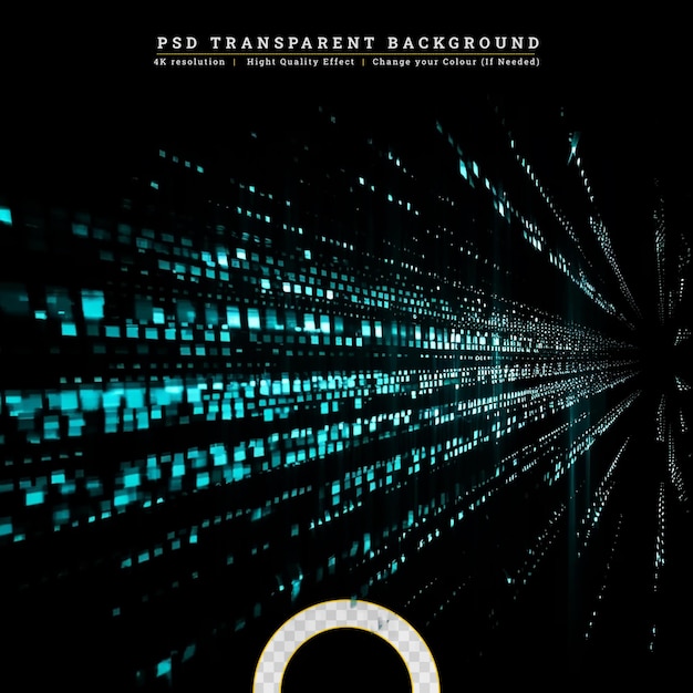 technology network connection cyber space on transparent background