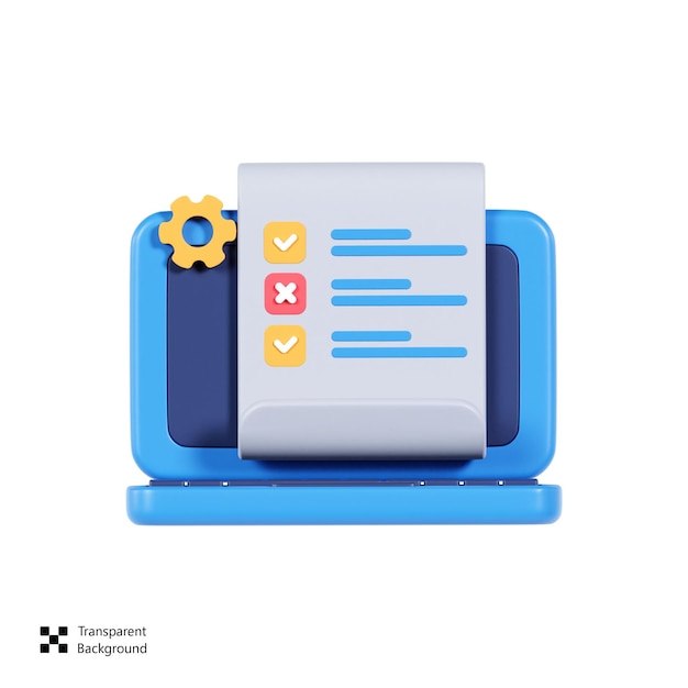 testing features 3d icon