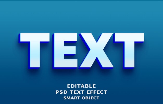 Text 3d text effect design