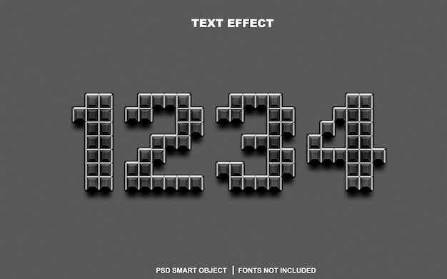 Text effect. editable text smart object