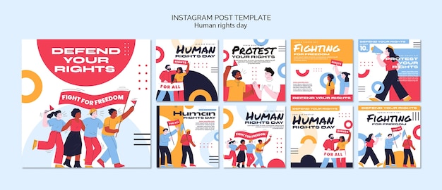 Thiết kế mẫu ngày nhân quyền