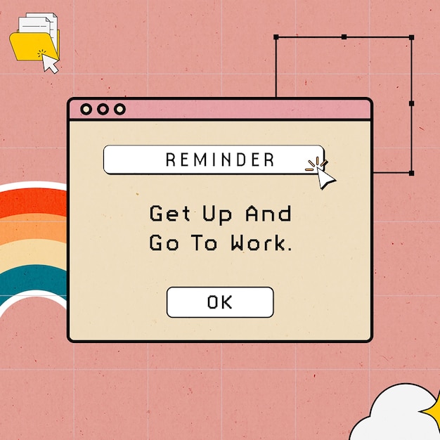 Thiết kế nhắc nhở trích dẫn Retro PSD cho mạng xã hội và Mẫu bài đăng Instagram