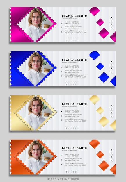 Thiết kế template chữ ký email