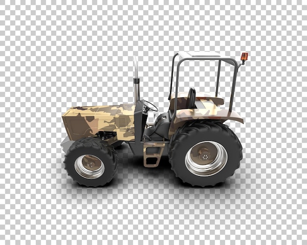 tractor isolated on background 3d rendering illustration