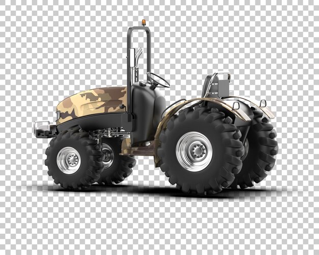 tractor isolated on background 3d rendering illustration