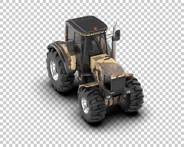 tractor isolated on background 3d rendering illustration