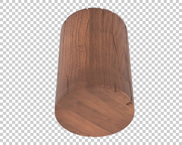 Tree trunk isolated on background 3d rendering illustration