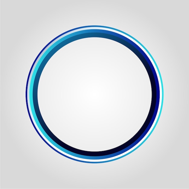 Vector Simple Round White Border Rounded ButtonVector Button