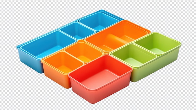 Versatile Set of Plastic Drawer Organizers Perfect for Neat Storage Solutions in Home Office or Kitchen