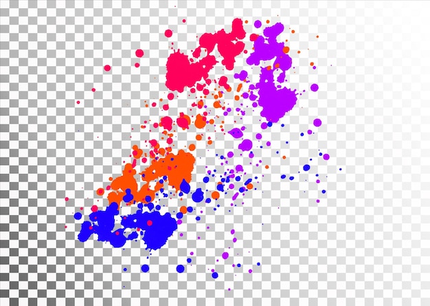 Vết sơn gradient trên nền trong suốt