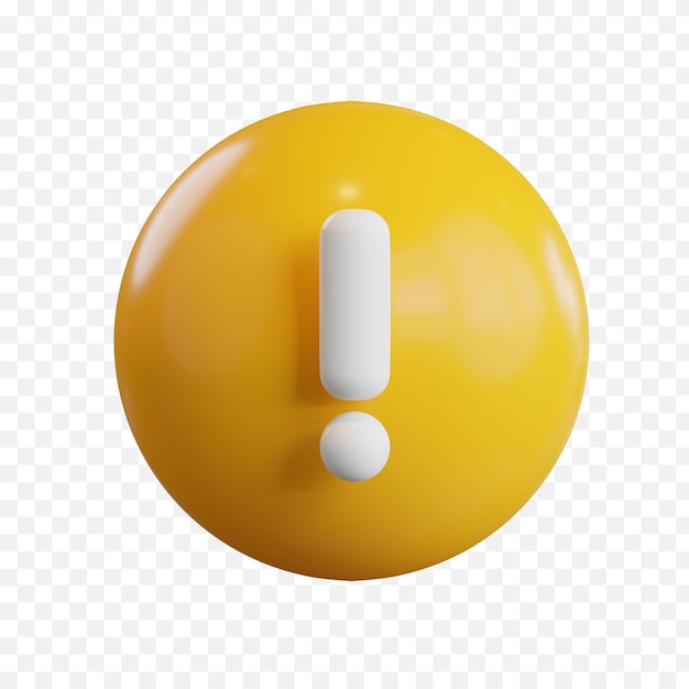 Warning 3d illustration