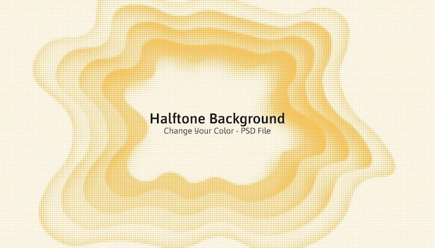 Wave Halftone Background